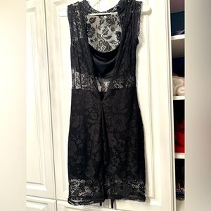 Like New! Venus Black Lace Dress, Size 2